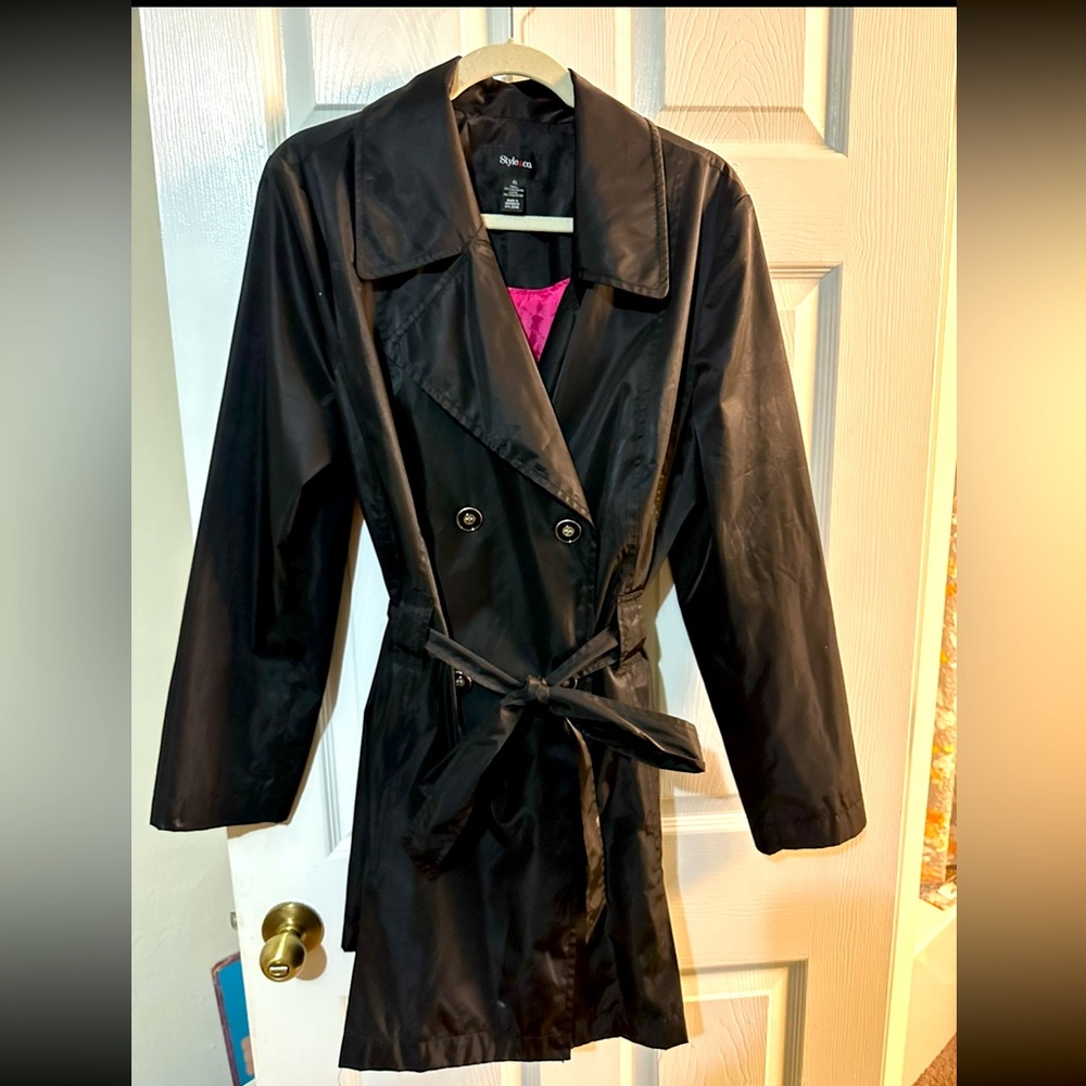 Macys Style & Co. Jackets & Coats | Style & Co. Water Resistant Trench Jacket